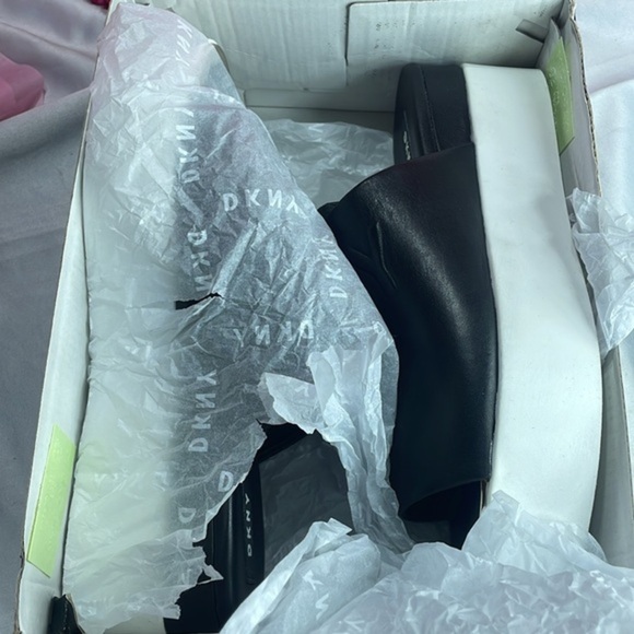 DKNY Covo black‎ leather platform sandals Size 9 - Picture 10 of 13